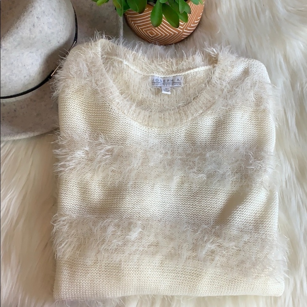 joseph a • eyelash knit sweater feels like silk